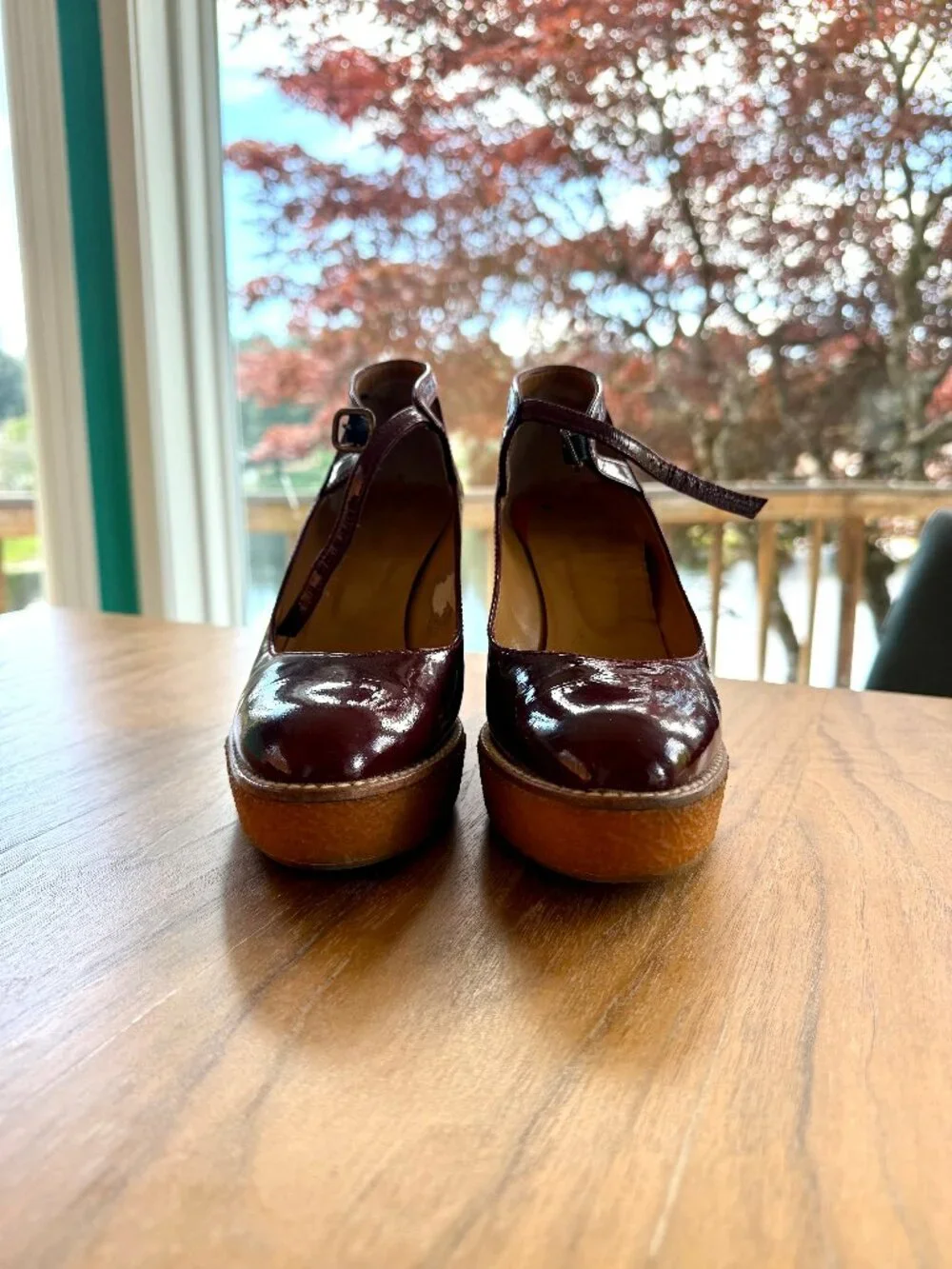 Red Patent Leather Castaner Mary Jane Platforms